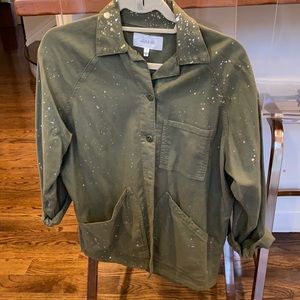 The Great army jacket with splattered paint size 0/XS